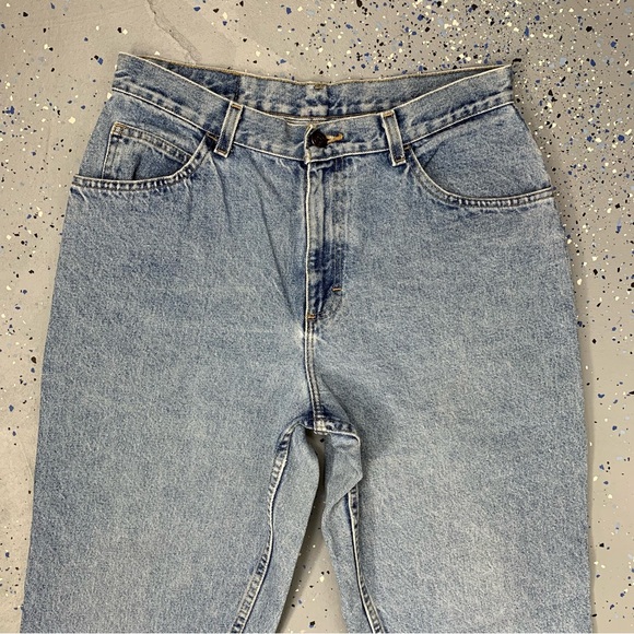 Vintage 80s Gitano Stonewash Blue Jeans High Waist Tapered Leg 12 Petite 31"x29" - Picture 2 of 12